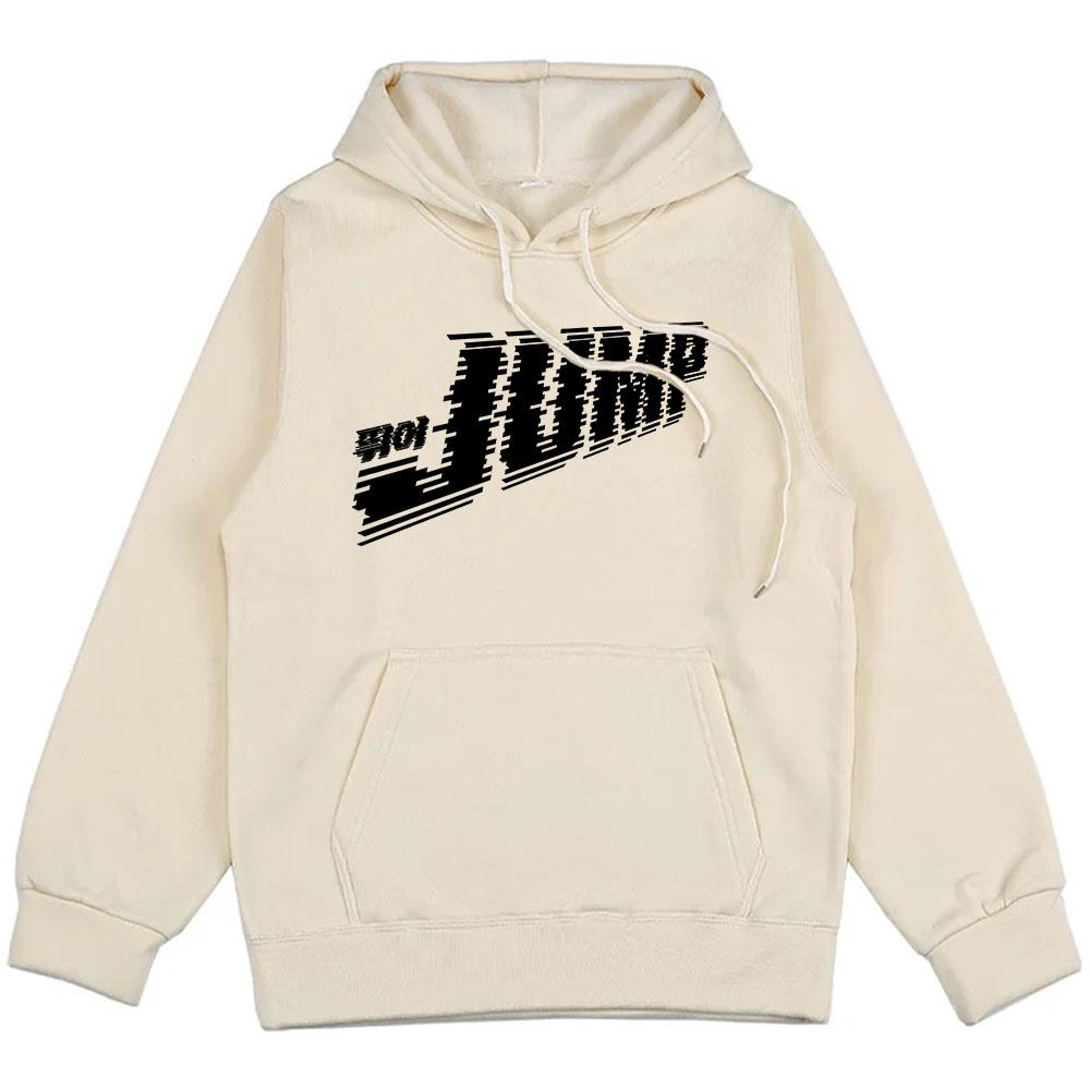 

Black and Pink Jump Single Hoodies Korean Girls Band Fashion Sweatshirts Long Sleeve Loose Pocket Pullovers Unisex Streetwear 3XL