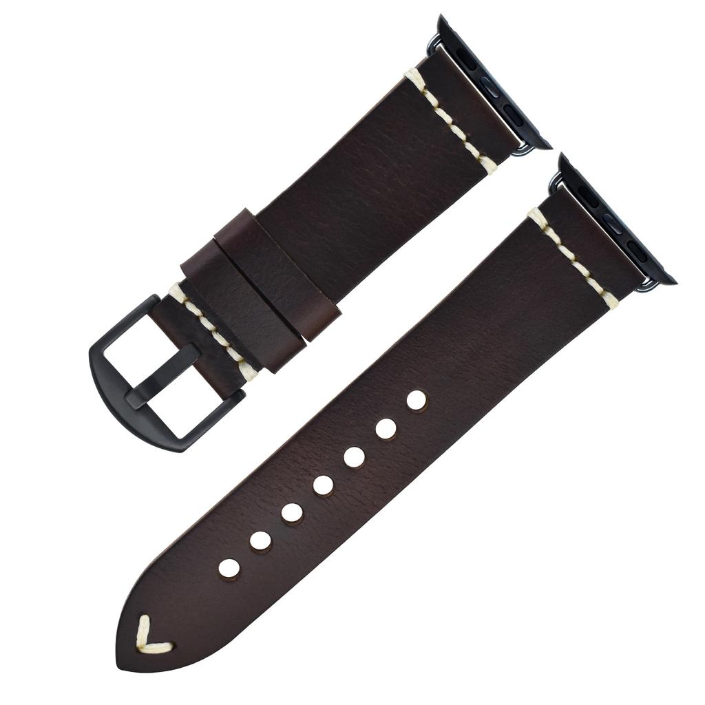 Applicable To Apple Watch Leather Strap Apple Watch Iwatch8 Men'S S7 Women'S Strap