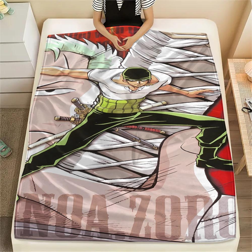 Coperta in Flanella con Stampa Personaggio One Piece, Alta qualità Confortevole per Tutte le Stagioni, Arredamento per la Casa, Calore e Comfort, Perfetta per Regali di Natale