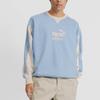 Puma X KidSuper Crew Light Blue Men Tops 626700-72