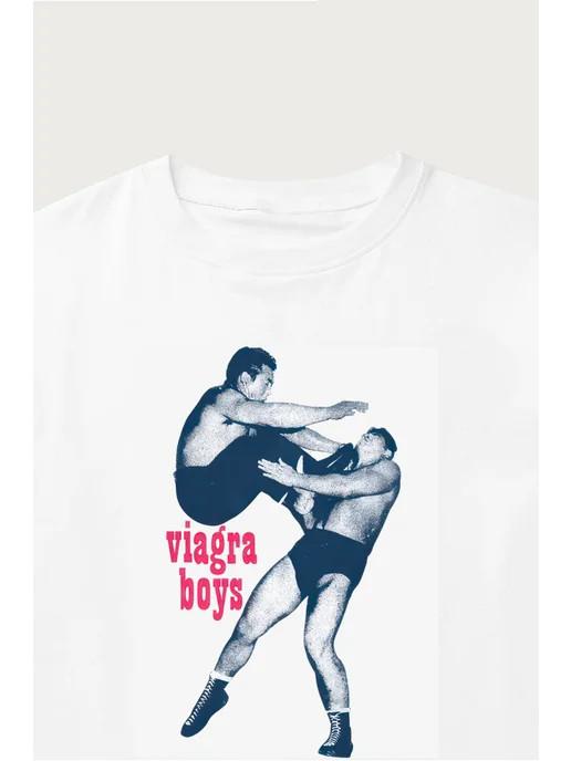 Коллекция Viagra Boys Band Белая Футболка Унисекс S-5XL SG917 Унисекс Футболка XXXL