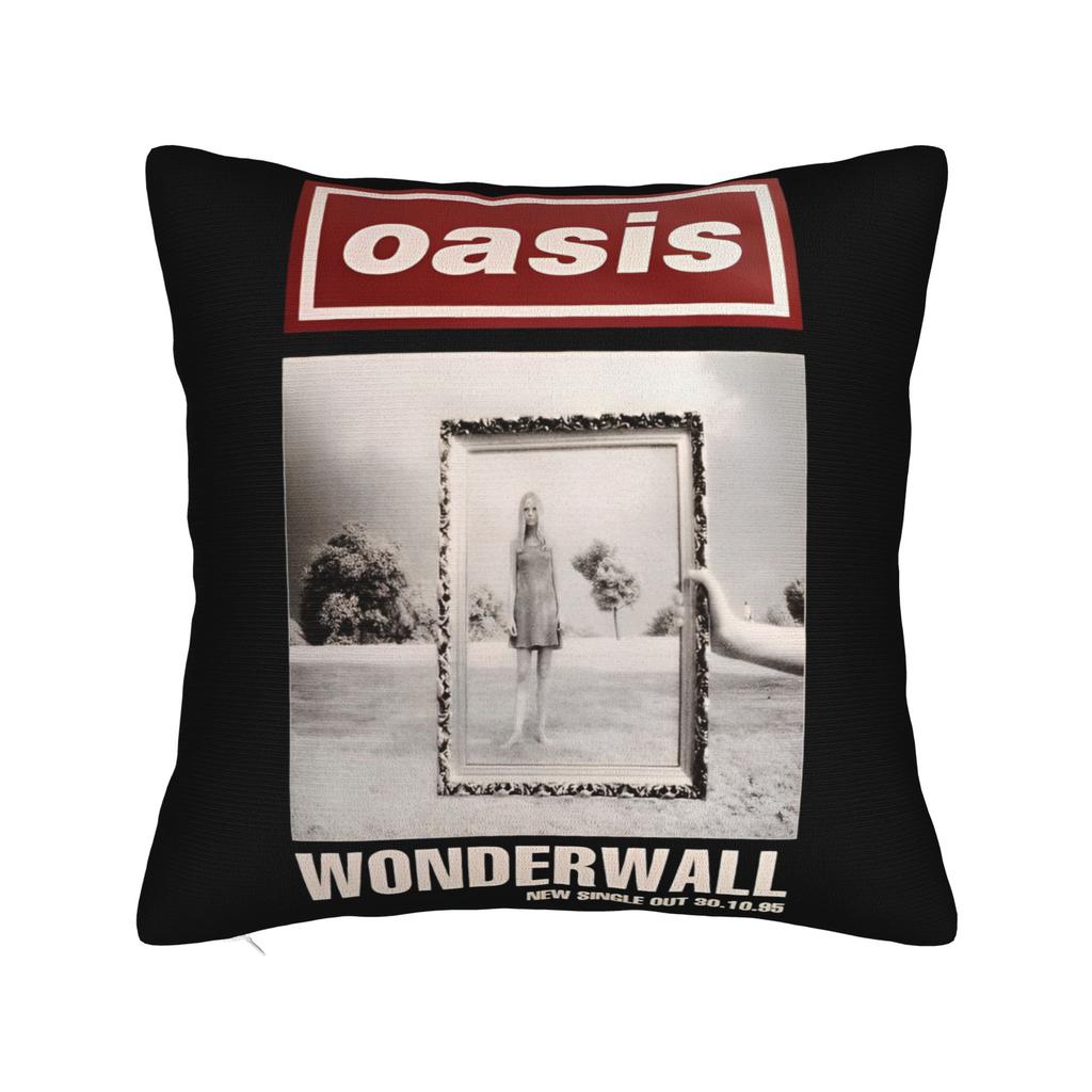 O-Oasis live'25 live band tour Printed Pillowcase Cushion Cover Throw Pillow Cover Warm Home Decorations Square Multi Size