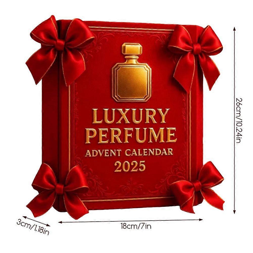 Luxusparfüm Acryl Deko Feiertag Blind Box Kalender - 24-Tage Countdown Geschenk Blind Box, Geeignet für Männer und Frauen
