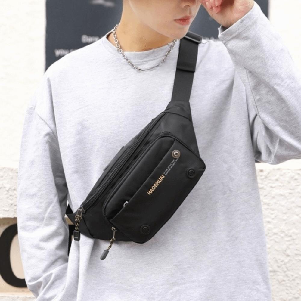 Multi-functional Men Waist Bag Multi-pocket Chest Bag Versatile Sports Fanny Pack  Climb