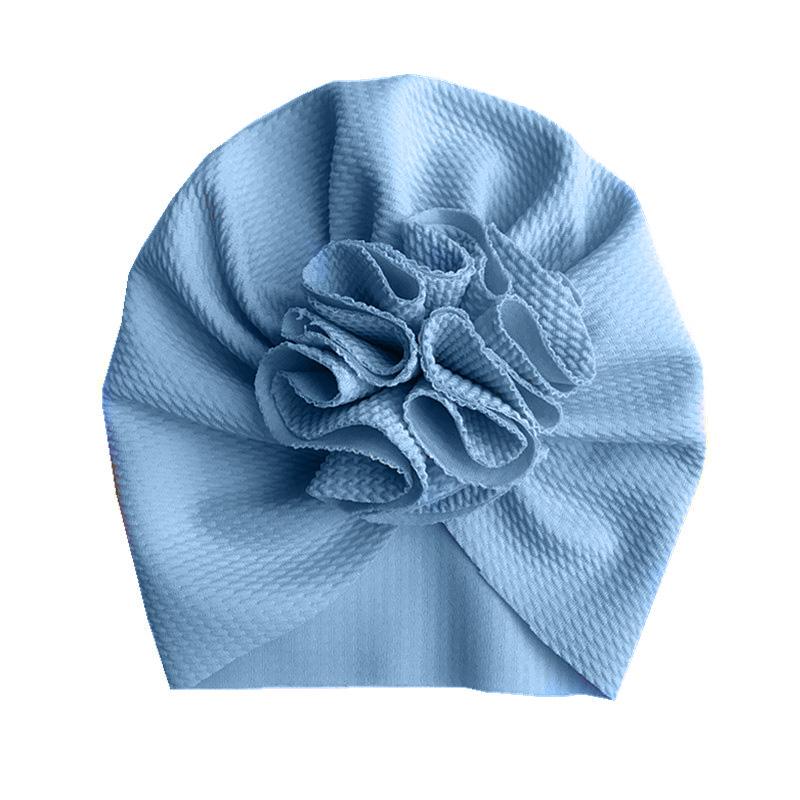 Cute Flower Baby Turban Hat Soft Baby Girl Headwrap Beanie Hat For Newborn Infant Toddler Headwear Headband