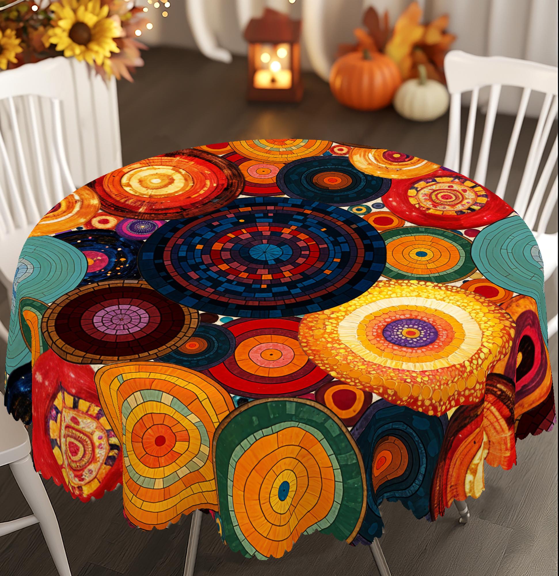 Onafhankelijkheidsdag Bloemenkrans Waterdichte Rechthoekige Tafelkleed Rood Blauw Bloemen Ster USA Vlag Tafelhoes voor Diner Keuken 152X220Cm