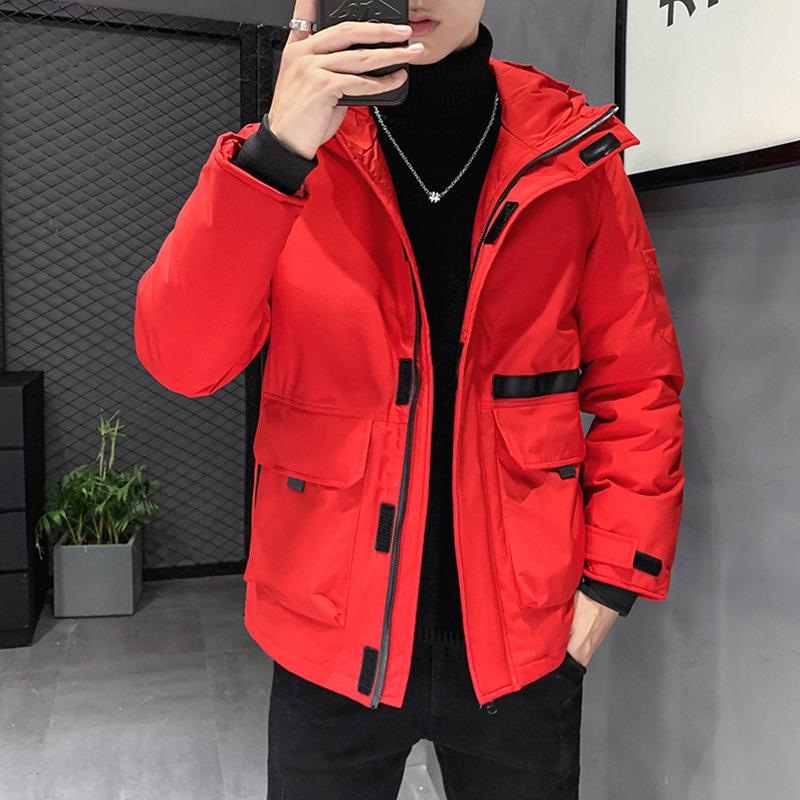 

New Down Jacket Men s Short Winter Outdoor Hooded Top Winter Clothing M