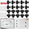 20pcs Vintage Cabinet Handles Drawer Knobs Black Single Hole Drawer Pulls Furniture Cupboard Closet Door Handles Hardware