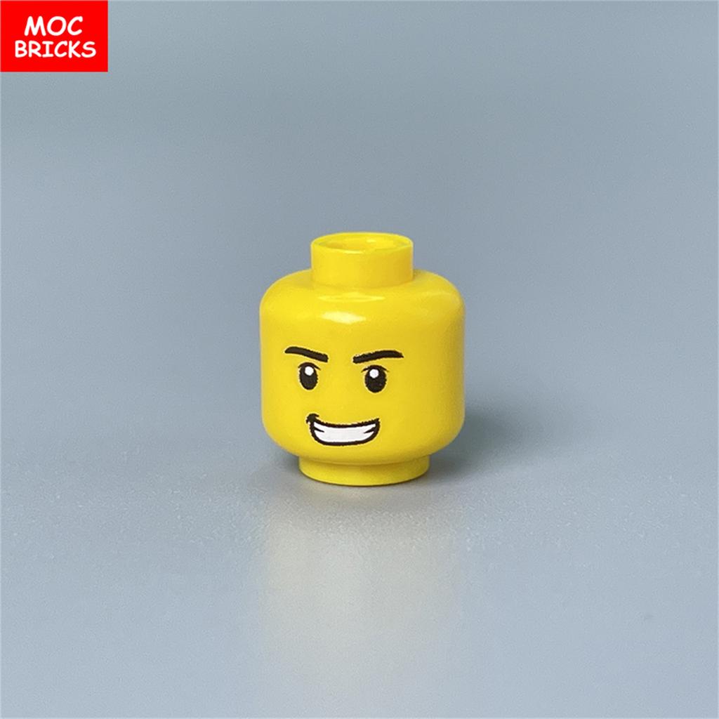 8pcs MOC Blocks Boys and Girls Face Head Figure Expression Part Learning Construction Bricks Playthings Ideal For Kids