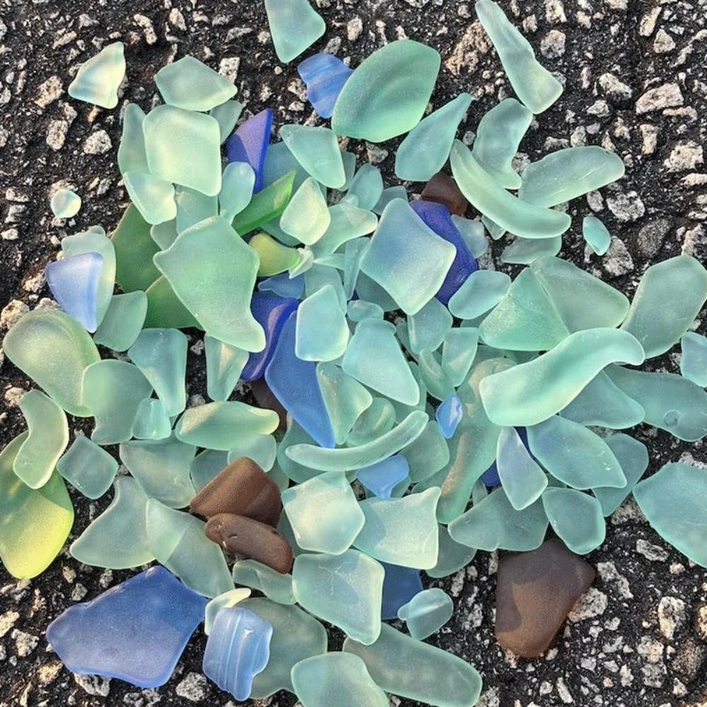 Handmade Sea Glass Tree Multi-Color Christmas Tree DIY Ornament Kids Gifts