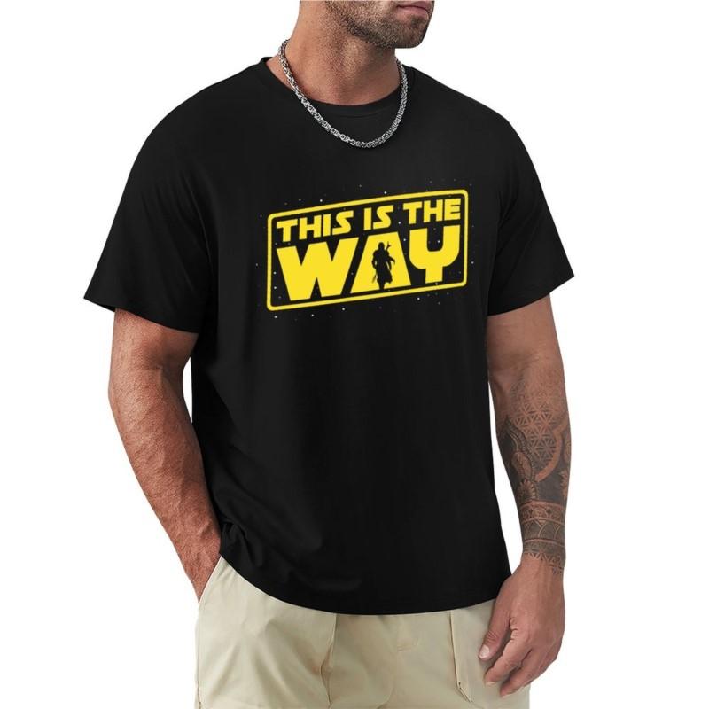 This Is the Way T-Shirt Tee Shirt Summer Tops Aesthetic Clothes Mens Short Sleeve T Shirts