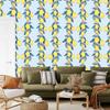 Lemons with leaves and flowers wallpaper for living room and bedroom 50x1000