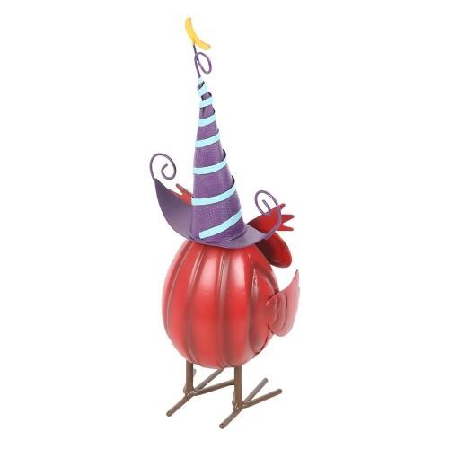 Something Different Metal Owl & Witch Hat Ornament