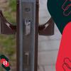 Handle For Gate Door Long Handle Aluminum Brown 90 Mm