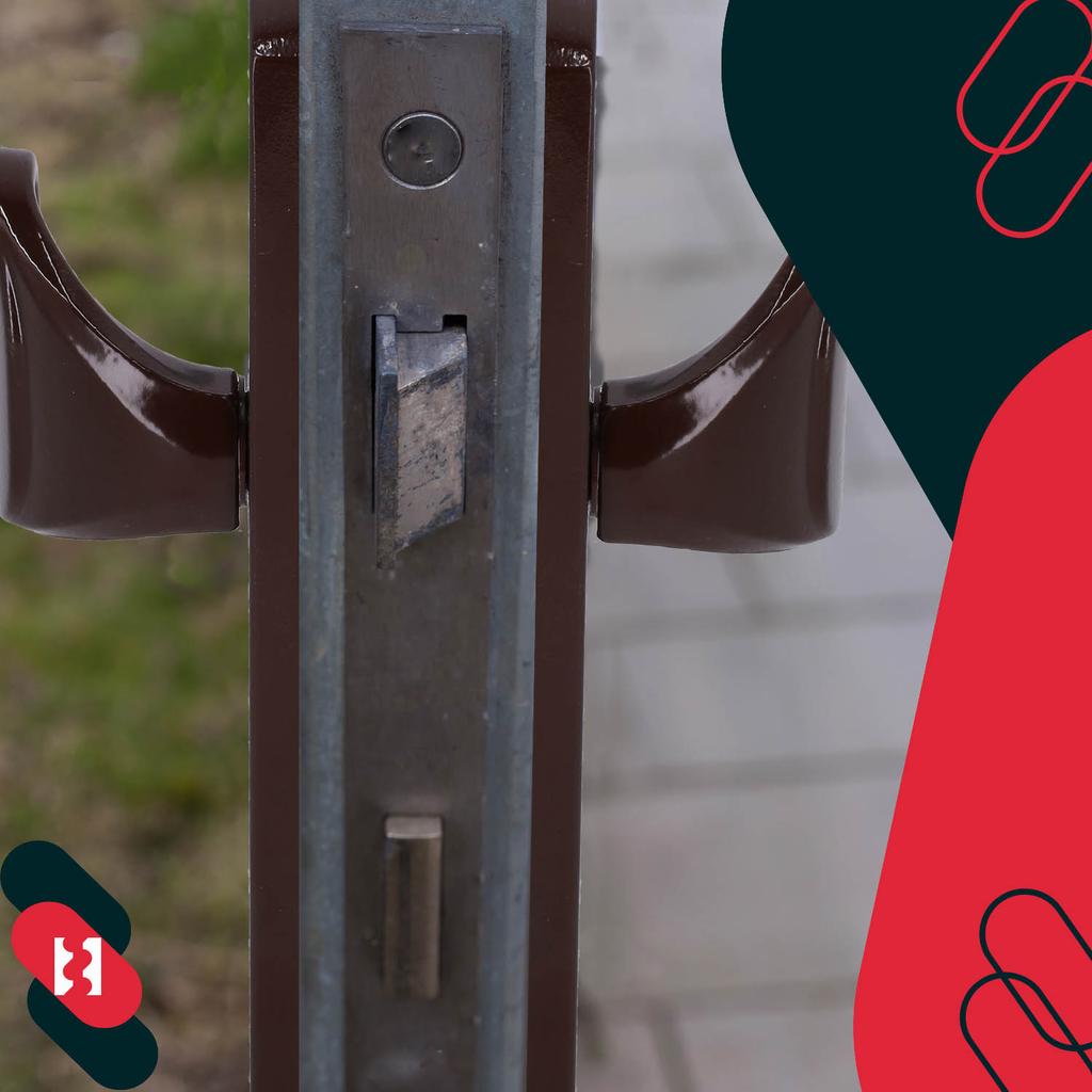 Handle For Gate Door Long Handle Aluminum Brown 90 Mm