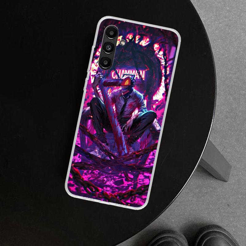 Chainsaw Mans Denji Phone Case Cover for Samsung Galaxy A17 A16 A26 A36 A56 A57 A37 A15 A25 A35 A55 A14 A24 A34 A54 A13 A23 A33