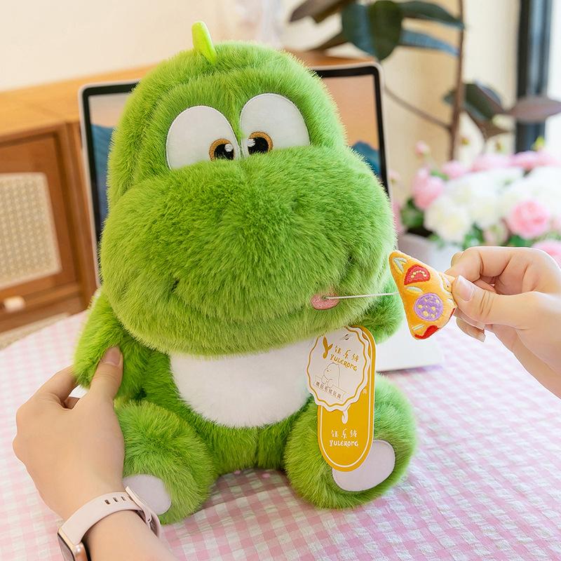 Cartoon Pizza Dinosaur Plush Toy Boy Birthday Gift Cart Pillow Ring Exchange Gift