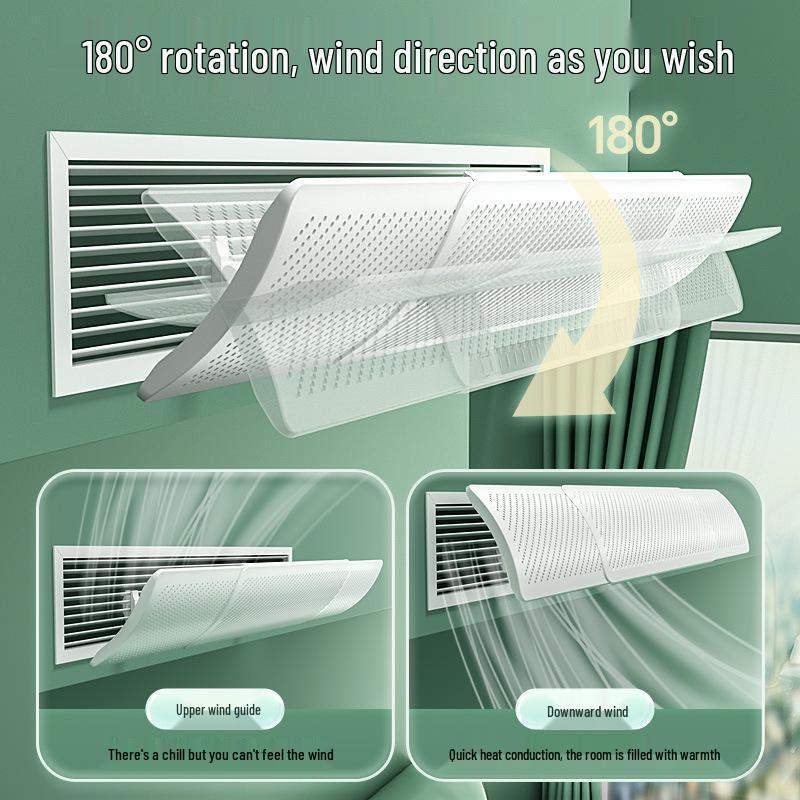 Wall-Mounted Universal Air Conditioner Wind Deflector Shield
