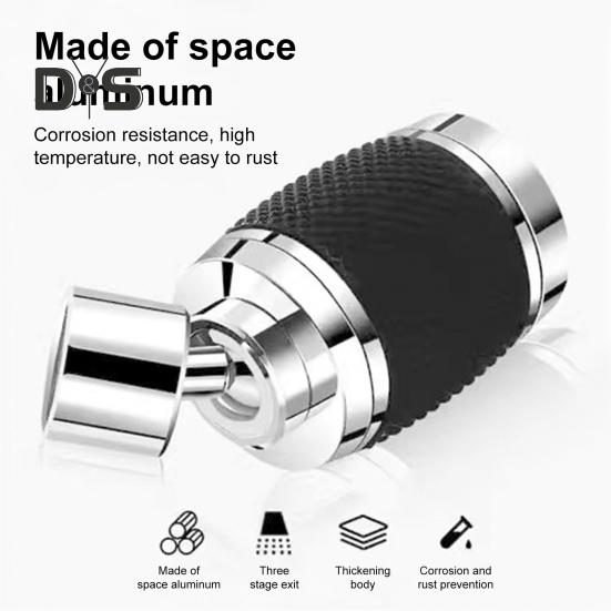 360-Grad-Schwenkhahnverlängerung mit einstellbaren Wasserflussmodi Spritzwassergeschützter Küchenhahnbelüfter