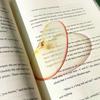 Delicate Transparent Acrylic Apple Bookmark Reading Mark Student Gift Premium Feeling Cute Grape Tomato Bookmarks