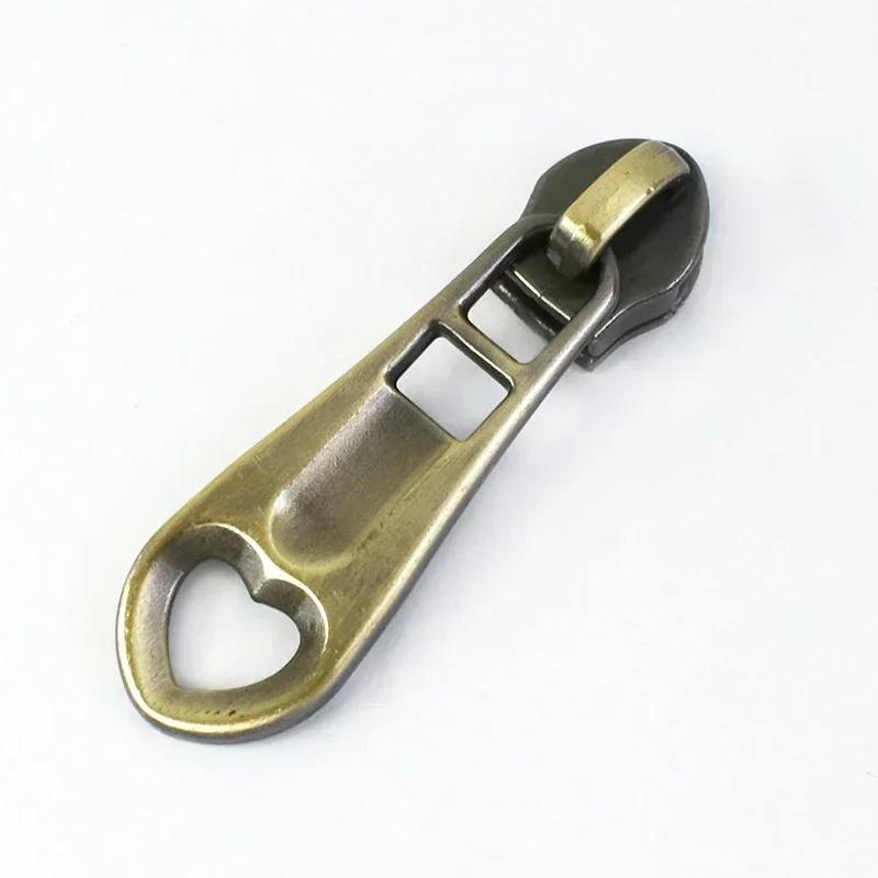 Meetee 5-50 Stück 5# Nylon Reißverschlussanhänger Kleidung Taschen Reißverschlüsse Reparatur Schieber für Plastikreißverschlüsse Herz Reißverschlusskopf Griff Nähzubehör