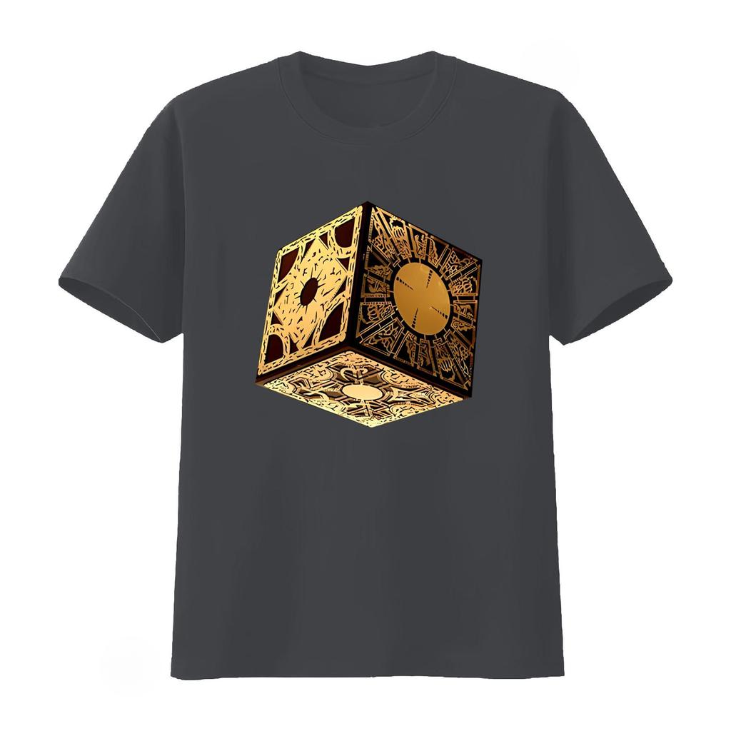 Hellraiser Puzzle Box T Shirt Pinhead 80s Horror Movie Cube Devil Design New Trendy Casual Fashion Unisex Women 2026 Summer T Shirt