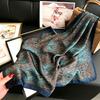Scarf Print Hijab Square Headscarf Bandana Handkerchief Silk Scarves Woman Female Windproof Shawl Neckerchief Vintage