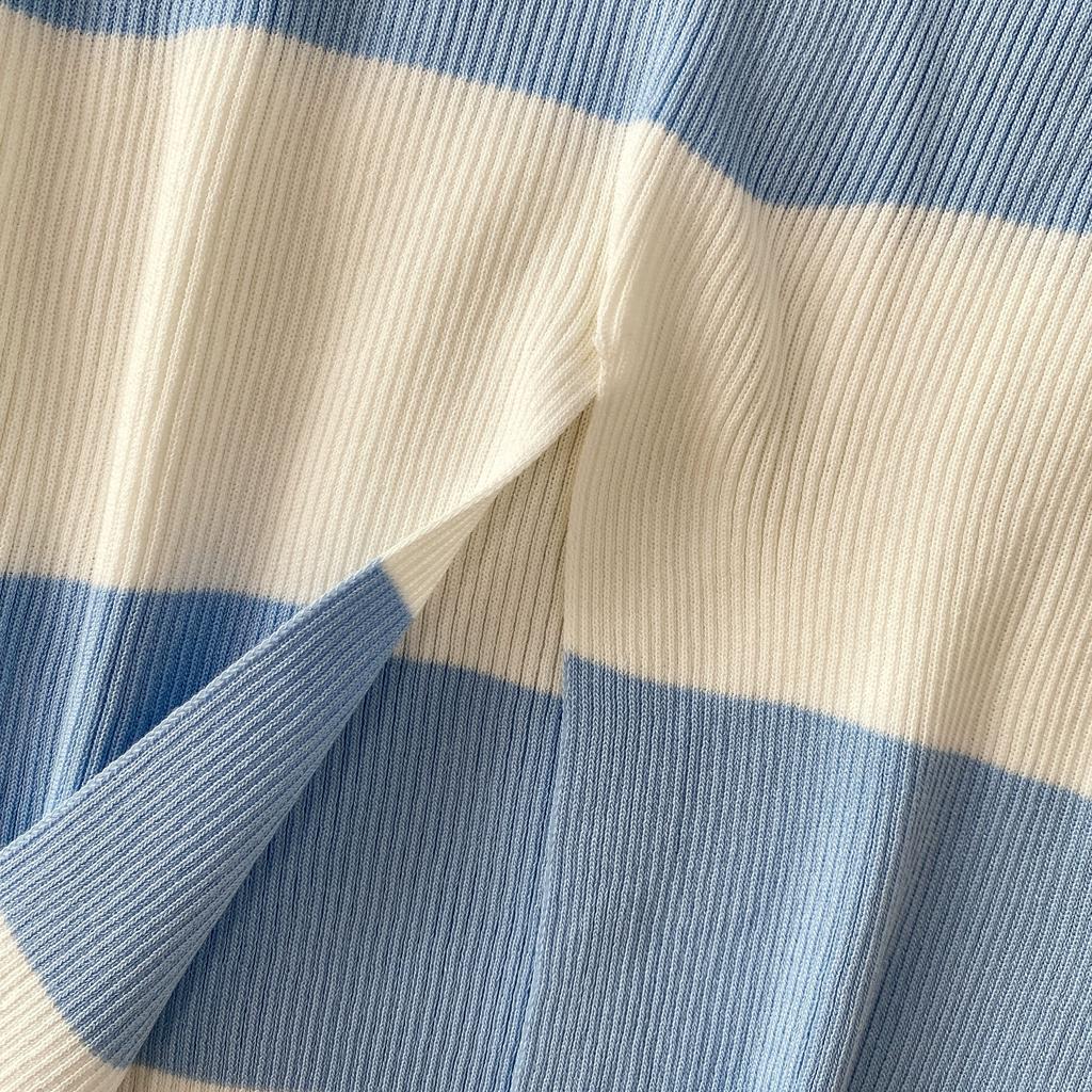 Summer Women Sexy One Shoulder Striped Knitted Office Work Sweater Sheath Dresses