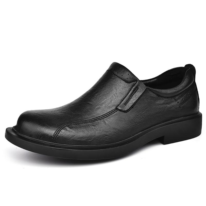 Fashion Men's Leather Shoes Slip on Dress Shoes Wedding Shoes