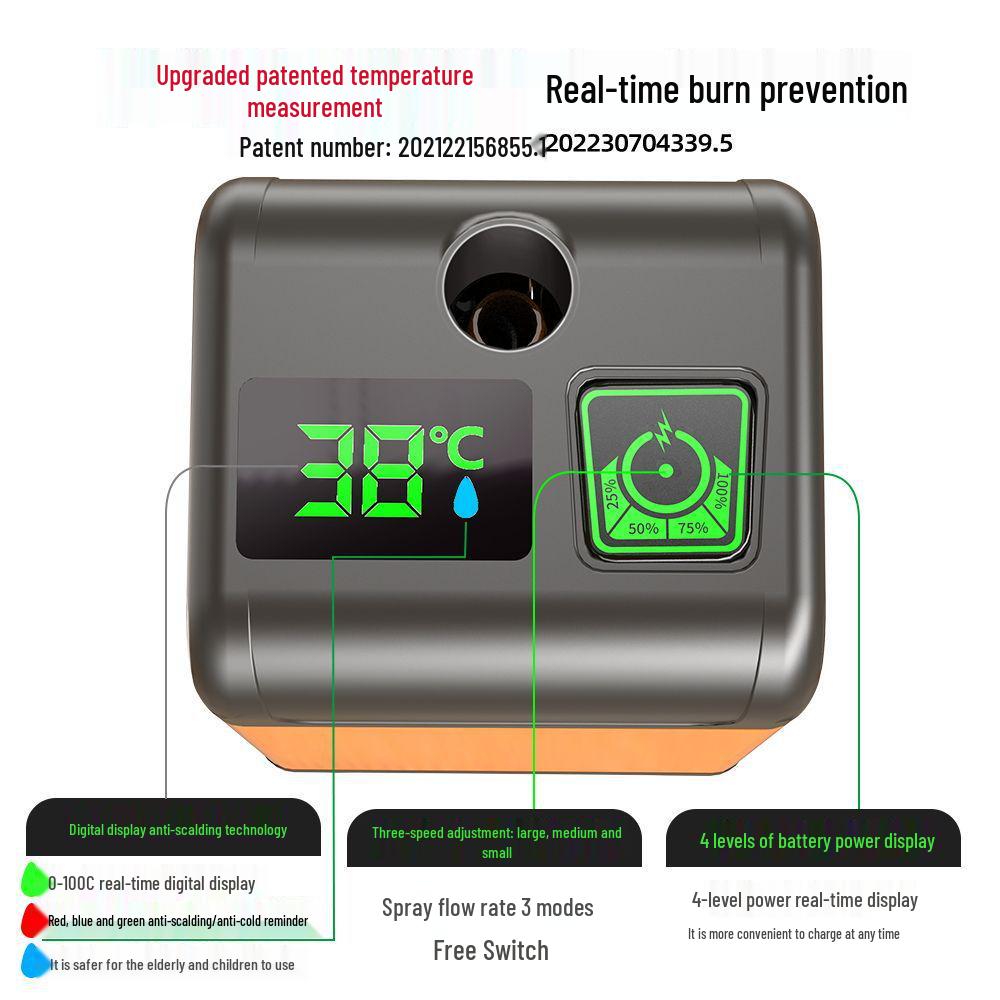 Rural Country Portable Electric Shower Head for Outdoor Use