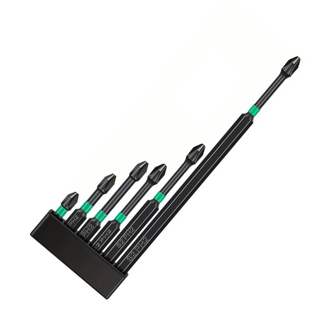 K5 Anti-Slip Shock-Resistant Phillips Screwdriver Bit Set - Strong Magnetic, High Hardness, High Torque.