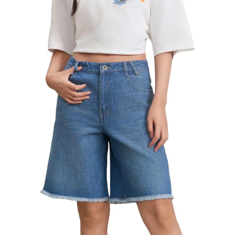 Converse Denim Shorts Women's Blue 10027228-A01