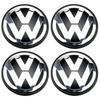 New 2026 Emblems VW Car Wheel Center Cap Hub Cover 4Pcs 55mm 60mm 56mm 65mm 70mm For Volkswagen Rline R Golf Passat Polo Arteon Jetta NC3