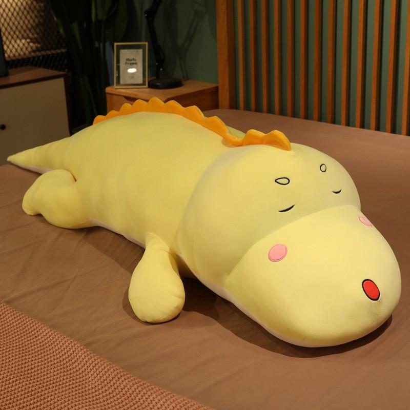 New Huggable Big Long Cute Dinosaur Plush Toy Soft Cartoon Animal Crocodile Stuffed Doll Boyfriend Pillow Girls Birthday Gift