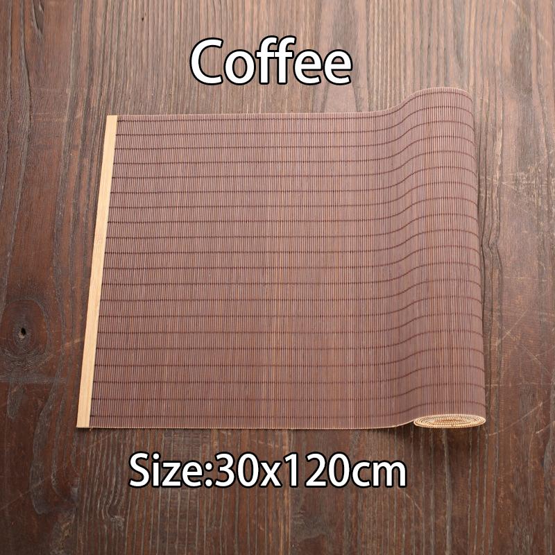 Natural Bamboo Table Runner Placemat Tea Mats Table Placemat Pad Ceiling Decor Home Cafe Restaurant Decoration