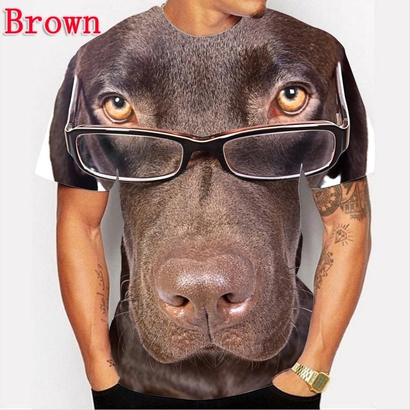 2022 New Men Women Casual Short Sleeve O-Neck 3D Printed Cute Animal Dog T Shirt T-Shirt Tops XS-5XL