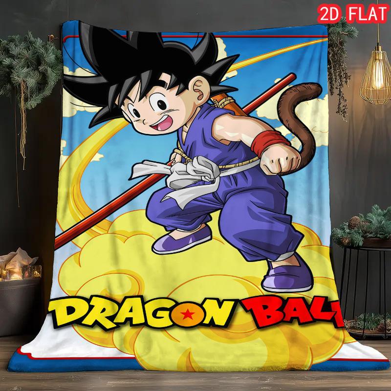 Dragon Ball Stylish Home Blanket Printed Flannel Warm Blanket for Modern House Decor THW
