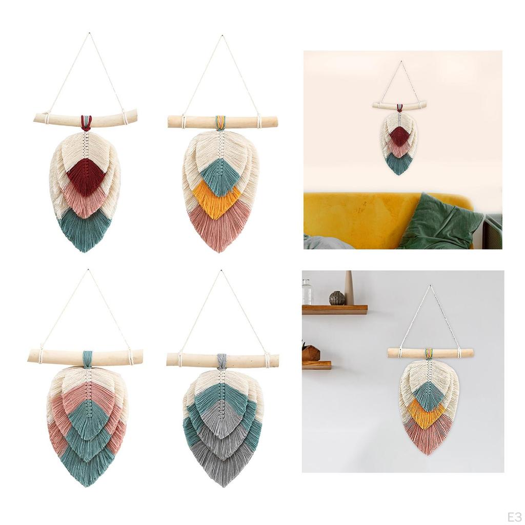 Bohemian Macrame Wall Hanging Tapestry Handmade Art Pendant for ,Living Room ,Party ,Dorm