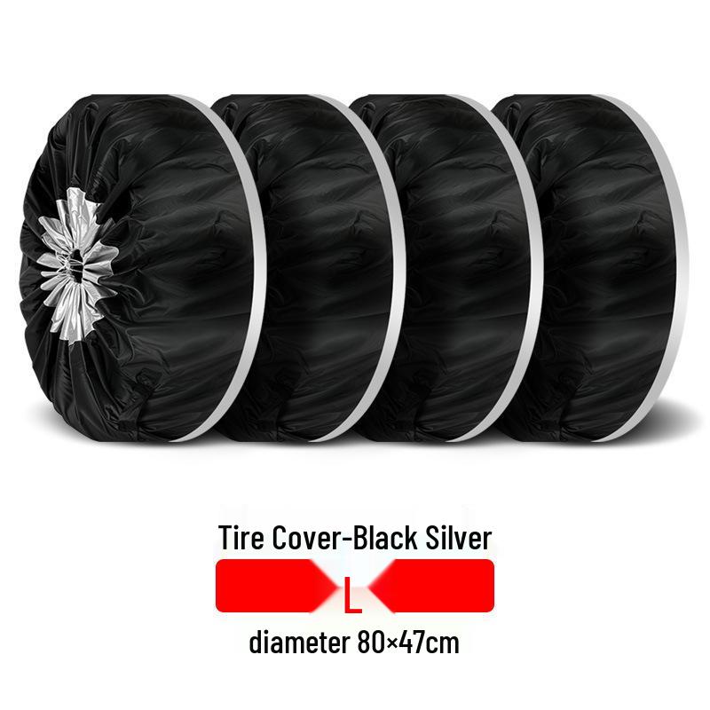 Car Tire Cover and Storage Bag for Spare, Snow, and Drift Tires