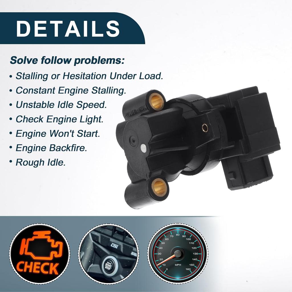 Car Idle Air Control Valve for BMW 318i 1996-1999, for BMW 318is 1996-1999 Replace No.0280140575 IACV Idle Motor Idle Air Control Valve