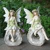 Nordic Style Creative Flower Fairy Resin Garden Angel Ornaments