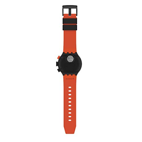Swatch Quartz Silicone Strap 20 Casual Watch, Black, Modern