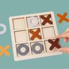 Wooden Tic-Tac-Toe Game for Kids: Educational Nine-Square Board, Parent-Child Interactive Toy