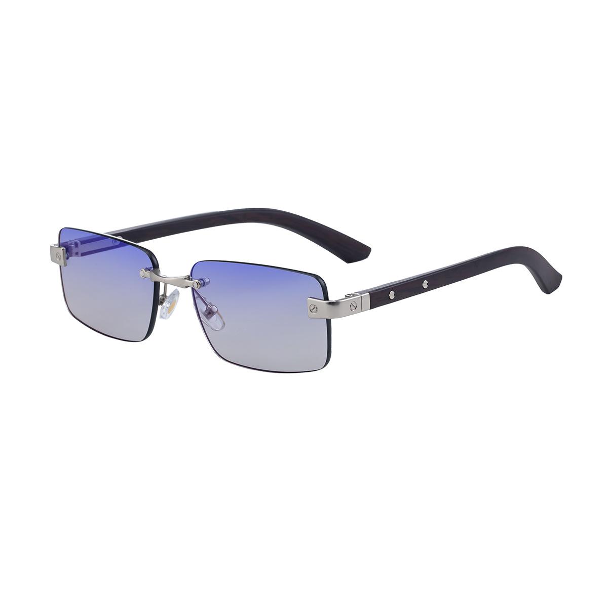 

JYL TS Men s Square Rimless - Minimalist Unique Outdoor Sun Shades WF-5G332 c-406 урожай золотой