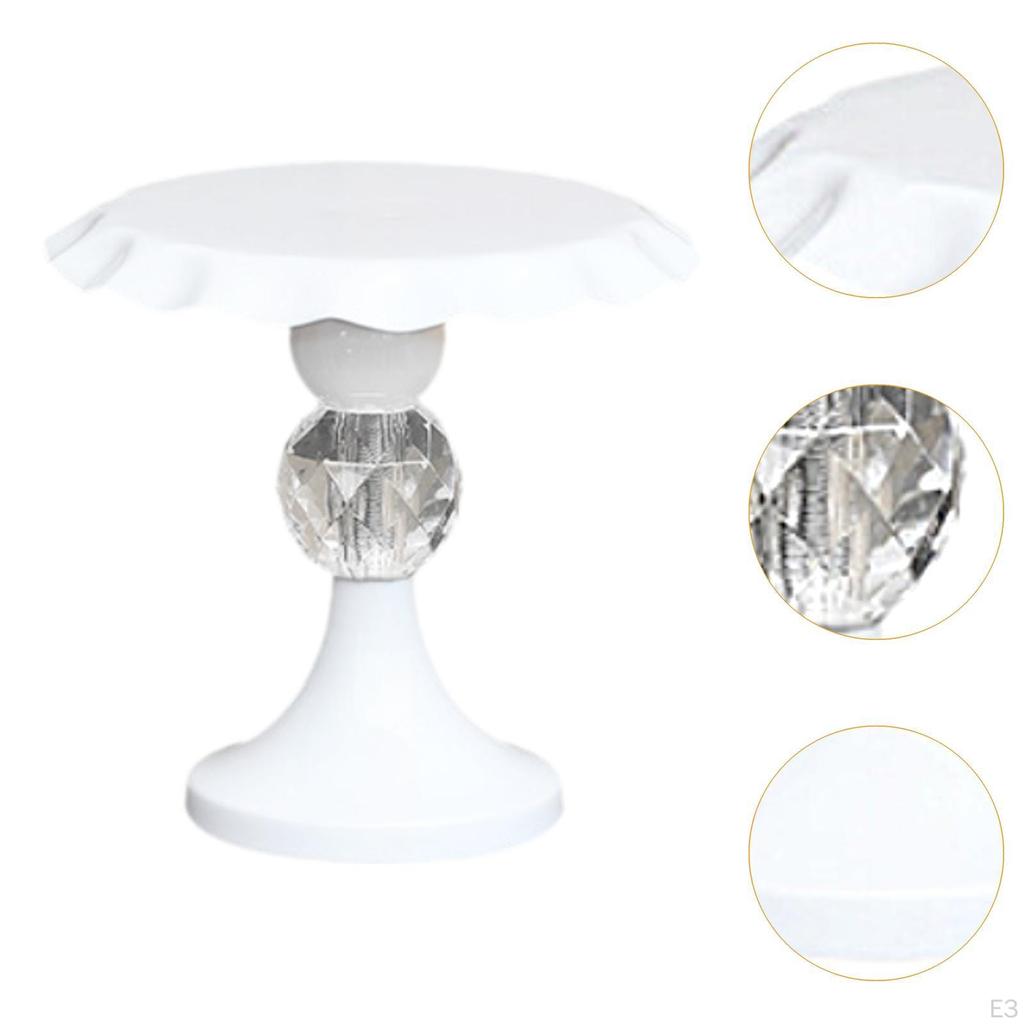 Cake Stand Pedestal Fruit Display Holder Snack Candy Plate for Table