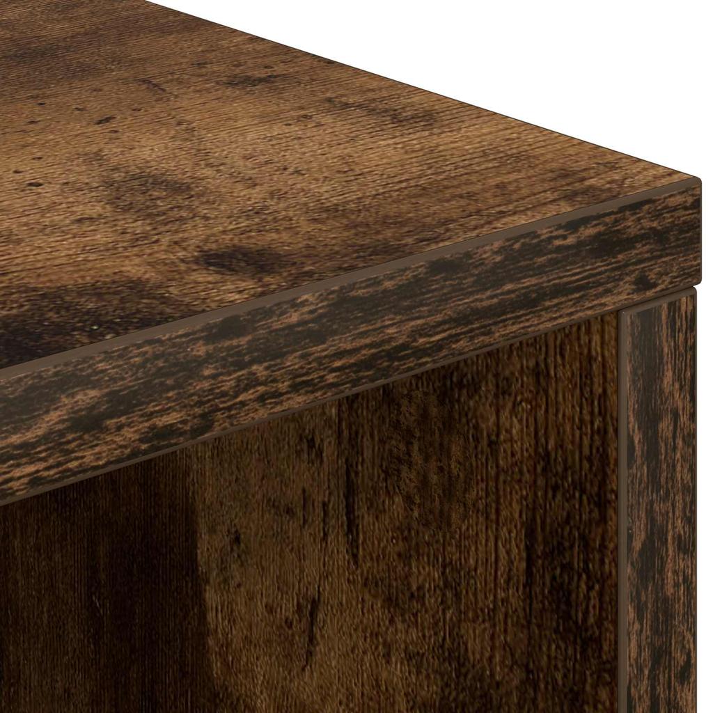 Sideboard with Drawers Smoked Oak 60 x 33.5 x 84 cm