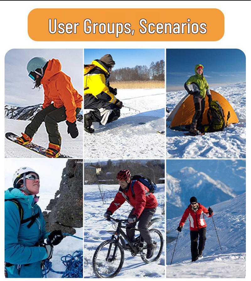 Smart Heated Winter Socks with USB Charging, Three-Speed Temperature Control for Men and Women - Ideal for Skiing and Warmth