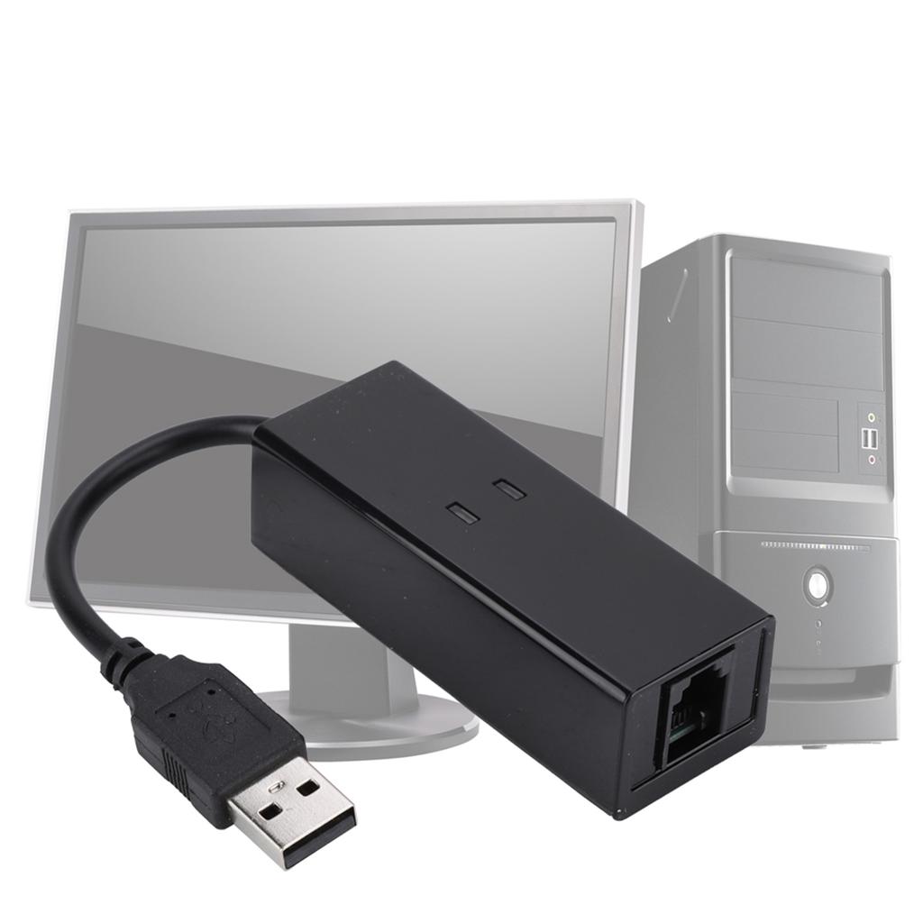 USB 56K Externes Einwahlmodem für Voice-Fax-Daten, passend für Win7, Win8, Win10, XP