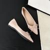 W828-63 French retro 2025 summer pointed single shoes women's shallow mouth shoes with skirts evening breeze gentle women