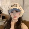Sweet Korean Headscarf Baseball Hat Embroidery Quick-drying Peaked Cap Letter Baseball Cap  Girls